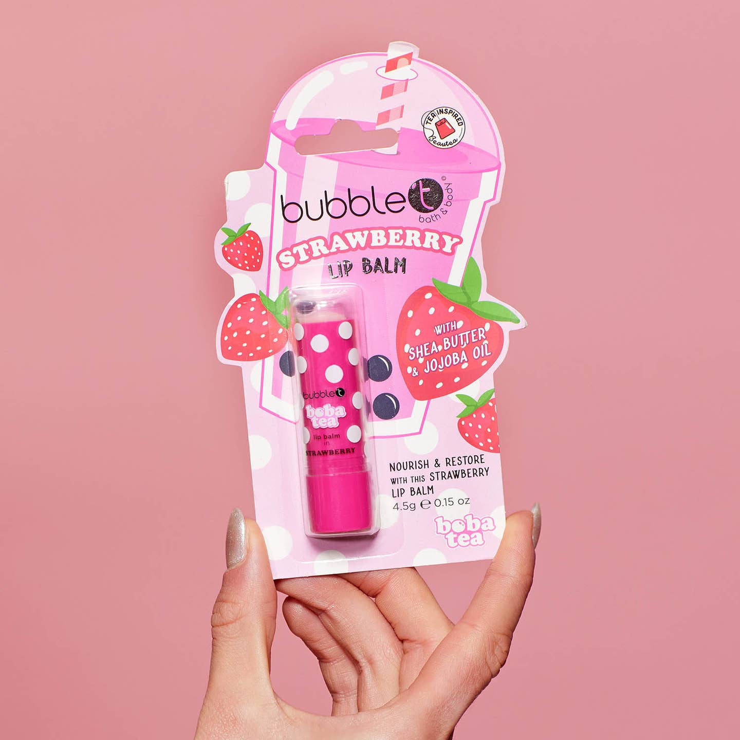 Boba Tea Strawberry Lip Balm (4.5g)